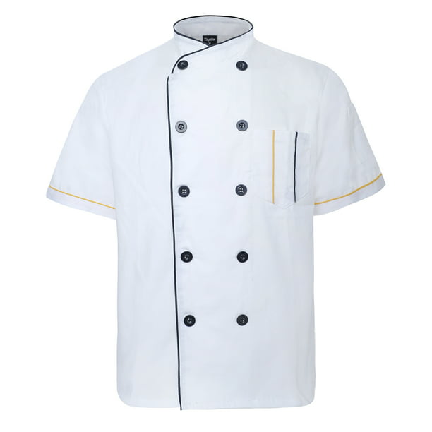 White Chef Jacket Chef Coat  Chefwear Unisex With One Free Chef Cap